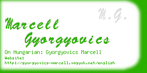 marcell gyorgyovics business card